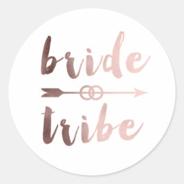 Rose Goldbrauenring Runder Aufkleber
