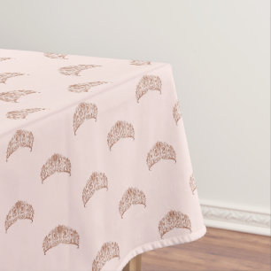 Rose Golden Rosa Tiara Krone Quinceanera Geburtsta Tischdecke