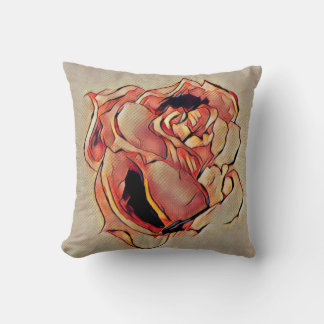 Rose Golden Throw Kissen