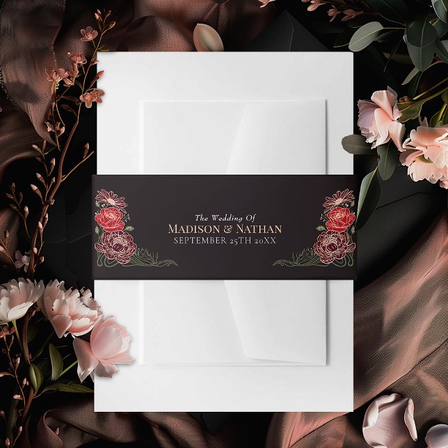 Rose Goldene Hochzeit im Garten Einladungsbanderole (Von Creator hochgeladen)