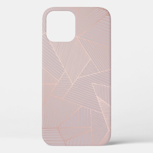 Rose goldfarbener Hintergrund, elegant. Case-Mate iPhone Hülle (Rückseite)