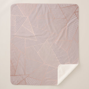 Rose goldfarbener Hintergrund, elegant. Sherpadecke