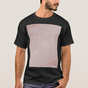 Rose goldfarbener Hintergrund, elegant. T-Shirt