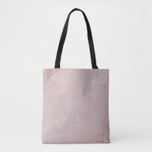 Rose goldfarbener Hintergrund, elegant. Tasche