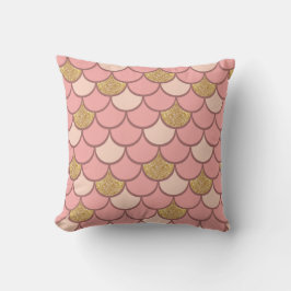 Rose Goldfischskala mit Glitzer Kissen