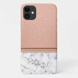 Rose Goldfolie auf Marmor Case-Mate iPhone Hülle