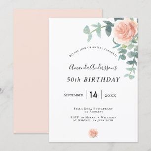 Rose Goldgelbe Blüte Weiß elegant Einladung