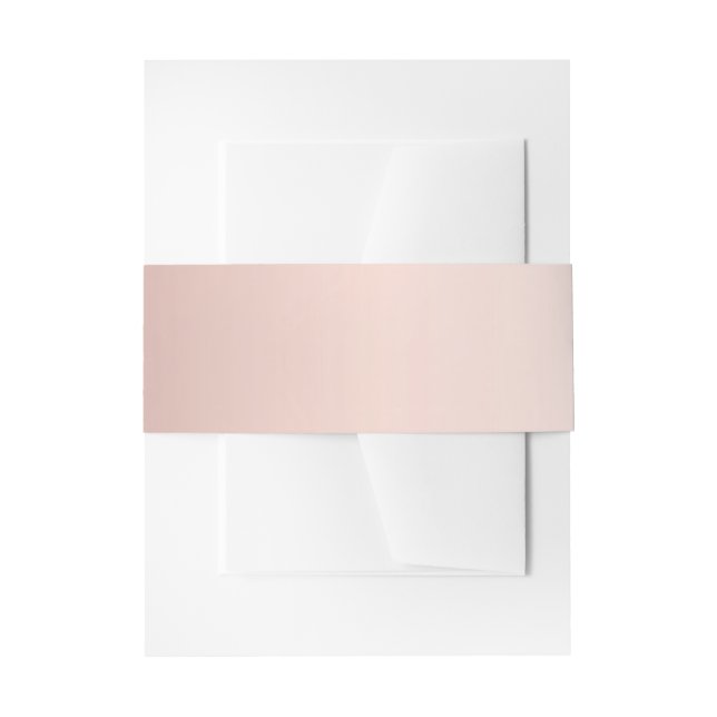 Rose Goldgradientenhochzeit Einladungsbanderole (Vorderseite Beispiel)