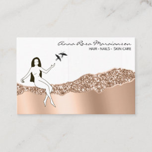 *~* Rose Goldhaargöttin Girl Beauty Visitenkarte