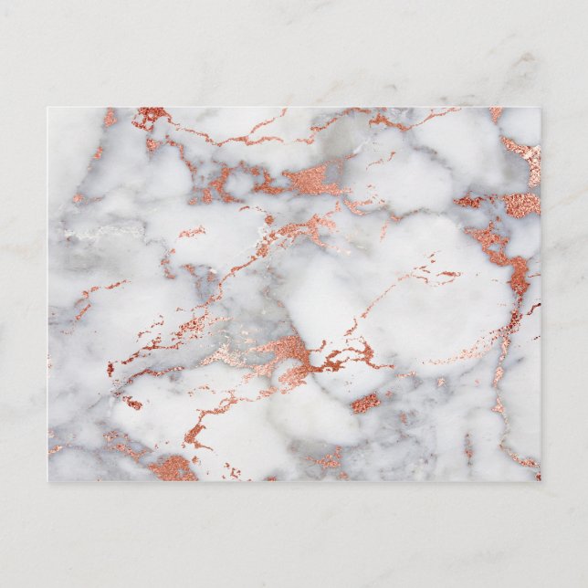 Rose, Goldmarmor Postkarte (Vorderseite)