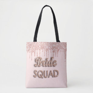 Rose Goldmedaille Rosa Glitzer Bachelotette Tasche