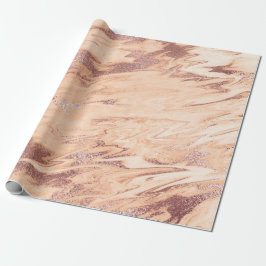 Rose Goldpulver Korallenkoralle Kupfer Blush Marmo Geschenkpapier