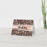Rose Goldrausch Leopard Blush Pinselstrich