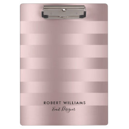 Rose-Goldstreifen Klemmbrett