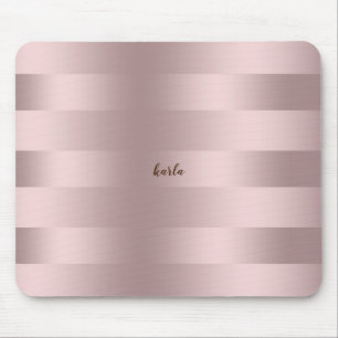 Rose-Goldstreifen Mousepad