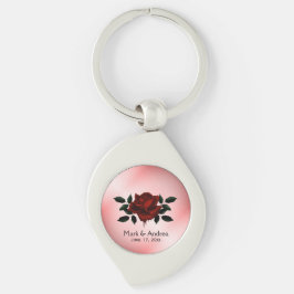 Rose Goth Wedding Party GIft Schlüsselanhänger