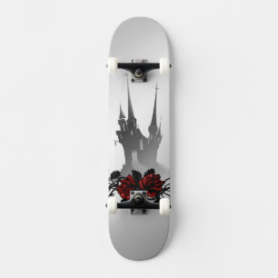 Rose Gothic Mansion Skateboard
