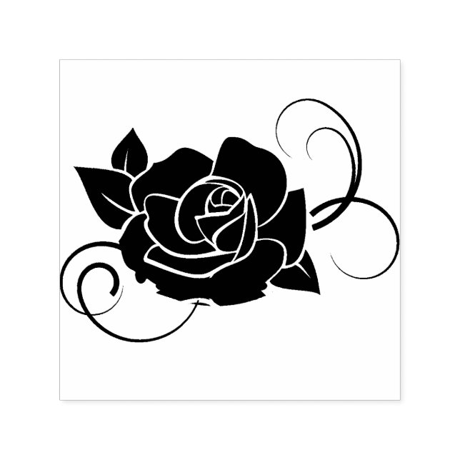 Rose-Grafik-Blume-Deko Permastempel (Design)