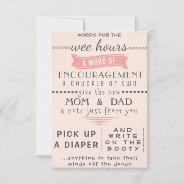 Rose & Graue Aktivitätskarte (Vorderseite)