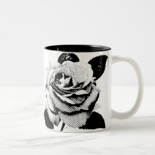 Rose Gravé Mug à deux tons