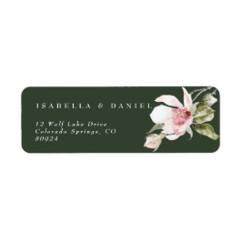Rose Green Magnolia Wedding-Rücksendeadresse