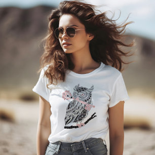 Rose Große Hornschale T-Shirt