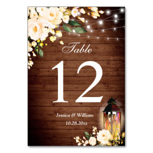 Rose Grüne Hochzeitsszene Tischnummer