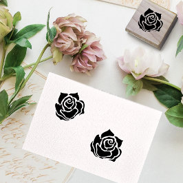 Rose Gummistempel