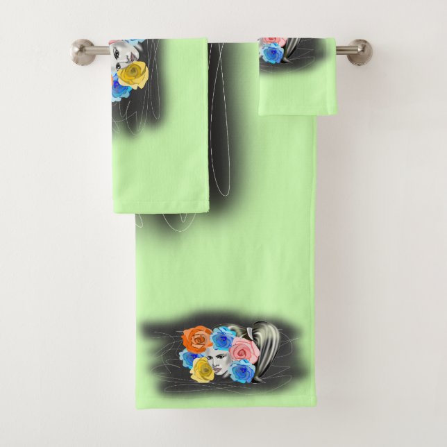 Rose Hair Woman Badetuch Set (Insitu)