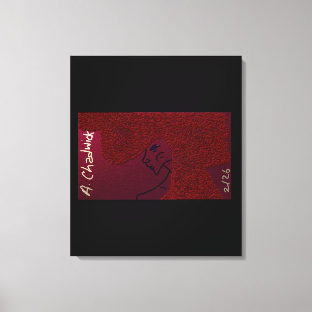 Rose-Haired Beauty  Leinwanddruck (Vorderseite)