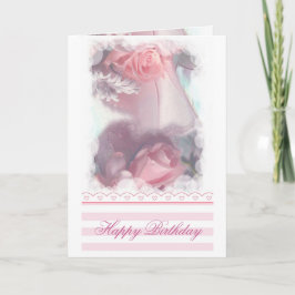 Rose Happy Birthday Card Karte