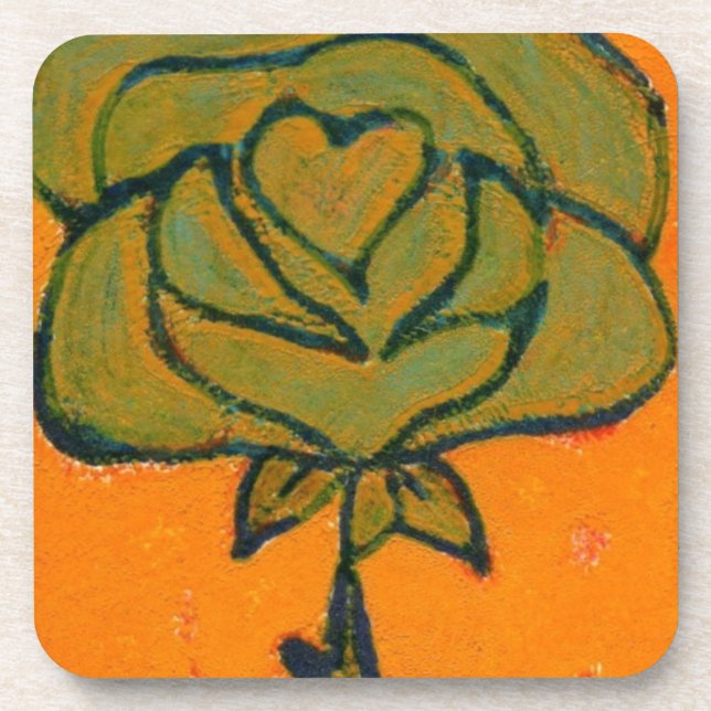 "Rose Heart #9" Set "Floral Untersetzer" Untersetzer (Vorderseite)