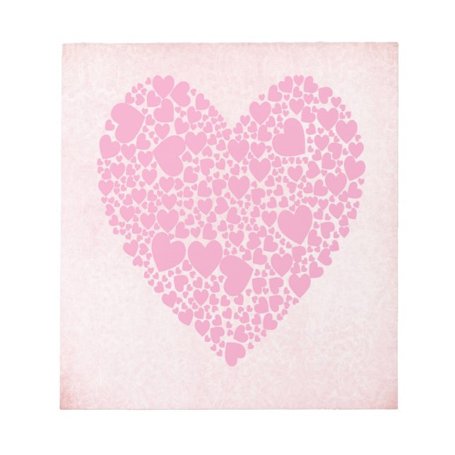 Rose Hearts Notizblock (Vorderseite)