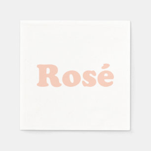 Rose hellrosa moderne Typografie mädchenhaft elega Serviette