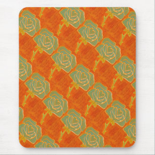 "Rose Herz #4" gepolstertes Muster florales Mousep Mousepad