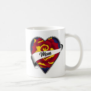 Rose Herz Mama Tattoo Kaffeetasse