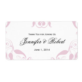 Rose Herzflorale Hochzeitswasserflasche