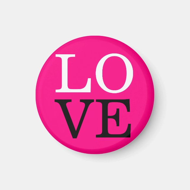 Rose Hintergrund Liebe Hochzeit Magnet (Vorne)