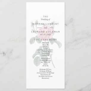 Rose Hochzeit mit traditionellem Single Programm