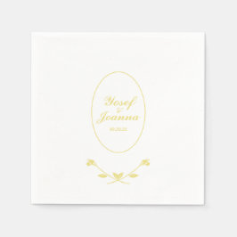 Rose Hochzeit Serviette