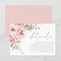 Rose Hochzeitsdetails für Wasserfarben