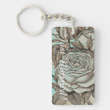 Rose Hochzeitskette. Blau- und Steinfarben