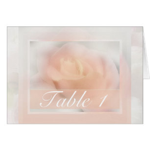 Rose Hochzeitstisch Platzkarte
