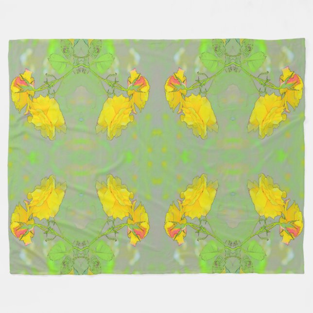 Rose, holen Sie sich Ihre Rose hier! Fleecedecke (Vorderseite (Horizontal))
