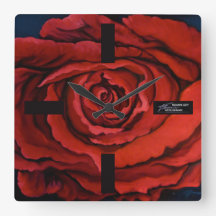 ROSE - Horloge murale