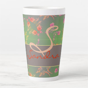 Rose hört Lila Moss Latte Tasse