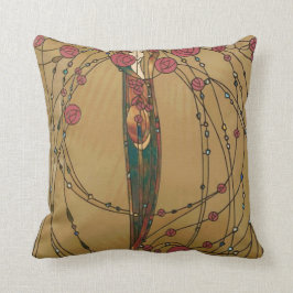 Rose House von Margaret MacDonald MacKintosh Kissen