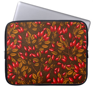 Rose Hüften, braun und rot Laptopschutzhülle