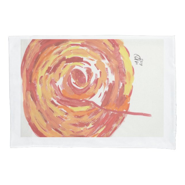 Rose Hüllen Kissenbezug (Vorderseite-Links)