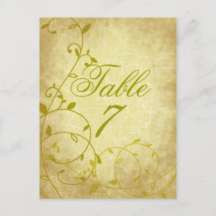 Rose II Vintage Tischnummer Reben